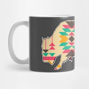 Bison Pattern - 8 (alt) Mug